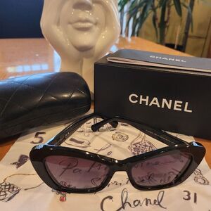 Chanel Black Sunglasses